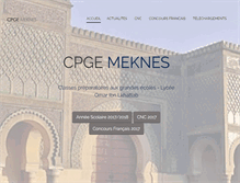 Tablet Screenshot of cpge-meknes.com